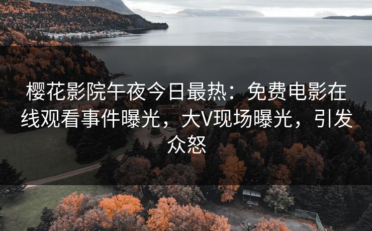 樱花影院午夜今日最热：免费电影在线观看事件曝光，大V现场曝光，引发众怒